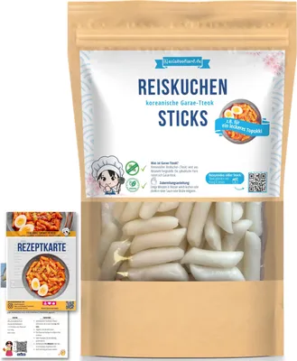 Produktbild von Tteok koreanischer Reiskuchen für z.B. Tteok-bokki - tteokbokki - 400g
