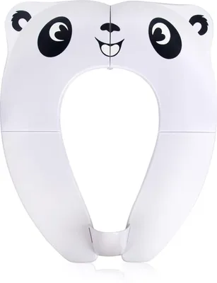 Produktbild von Baby-Toilettensitz, faltbar, für Kinder, Toilettensitz, tragbar, für Jungen und Mädchen, mit 8 rutschfesten Pads und 1 Tragetasche,Weiß