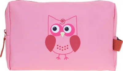 Produktbild von Kulturtasche für Kinder Jungen Mädchen Elephant Kids Washbag Schminktasche Kulturbeutel klein small 350 Eule Rosa Violett Waldtiere