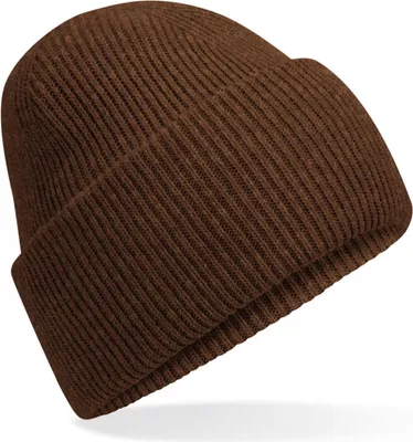 Produktbild von Beechfield B385R | Classic Engineered Deep Cuffed Beanie - Farbe: Walnut - Größe: One Size