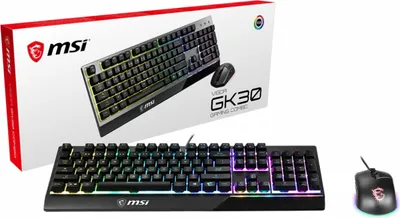 Obrázek produktu pro MSI Vigor GK-30 Combo Gaming Keyboard Black
