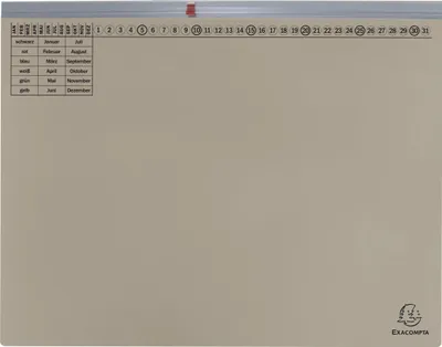 Obrázok produktu pre Exacompta 370210B 25 Exacompta Hängehefter Exaflex Karton grau 1 x kaufmännische Heftung