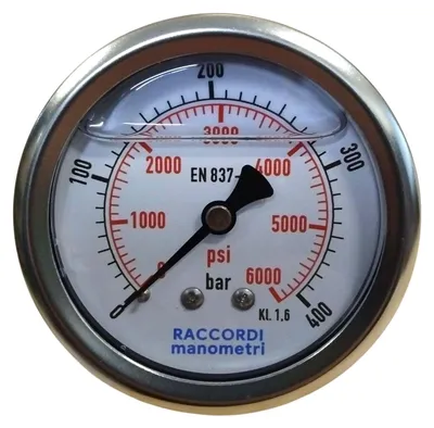 Image de Manomètre arrière, 400 bars, modèle MG3-63, filetage 1/4"