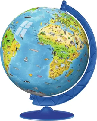 Image de RAVENSBURGER Puzzleball Baby Globe avec animaux (anglais) 180 pièces