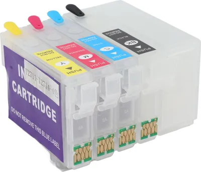 Image de cartouche d'encre 4 couleurs avec puce permanente pour imprimante Boîte d'encre de rechange Noir Cyan Magenta Jaune T252XL1 T252XL2 T252XL3 T252XL4