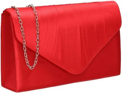 Image de Pochette pour femme, rouge, en cuir