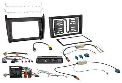 Produktbild von 9\"/7\" Kit VW Polo 04/2014-07/2017 schwarz i-dapter/Anntenne