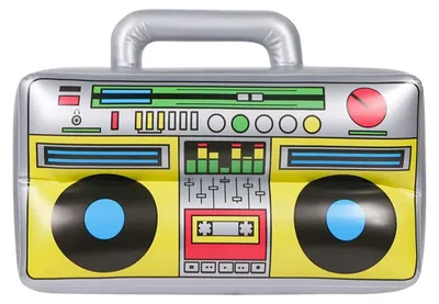 Productafbeelding van Opblaasbare radio, hiphop-radio boombox luidspreker voor feestdecoraties