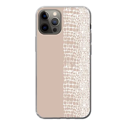 Produktbild von MuchoWow® Handyhülle Schutzhülle Hülle für iPhone 13 Pro Schlange - Design - Rosa Silikon Softcase Handy Hülle - Handy-Tasche