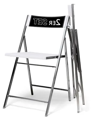 Produktbild von 2er Set Klappstühle Faltstuhl weiß Kunststoff, Esszimmerstuhl Metallgestell faltbar, platzsparend, leicht, Gästestuhl, Bürostuhl, Beistellstuhl
