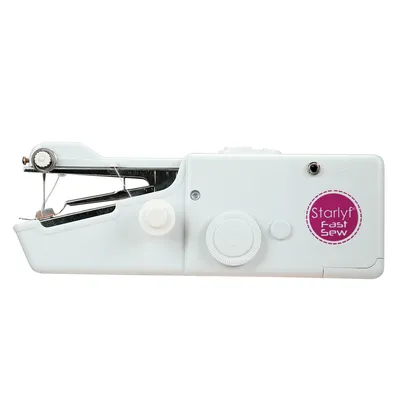 Produktbild von Starlyf® Fast Sew Mini Nähmaschine, weiß, Nähmaschine, kabellos, praktisch und tragbar, Easy Retouche für schnelles und einfaches Nähen - Original aus TV-Werbung