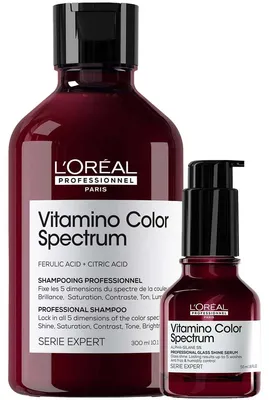 Produktbild von L'Oréal Professionnel – Vitamino Color Spectrum Shampoo + Serum – Set