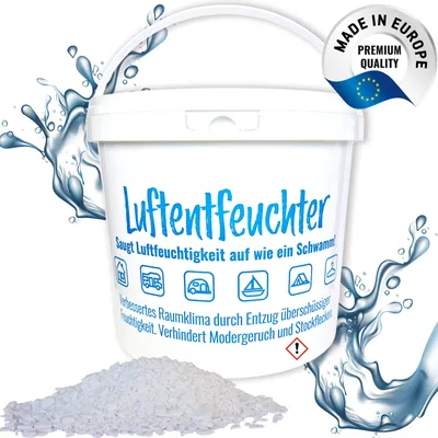 Produktbild von Luftentfeuchter Granulat 4,8 kg in 5 L Nachfüll-Eimer Nachfüllpack Raumentfeuchter portionierbar