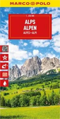 Obrázek produktu pro MARCO POLO Cestovní mapa Alpy 1:650 000
