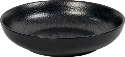 Produktbild von Lambert Kaori Pastateller Rochen-Optik schwarz / metallic, H5 D21 cm, Stoneware 20482
