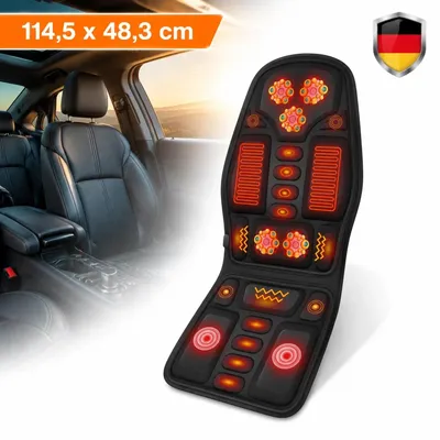Produktbild von Massagekissen Massagesitz 7 Vibrationsmotoren Wärmefunktion für Auto & Zuhause
