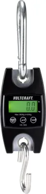 Image de VOLTCRAFT HS-300 Hängewaage Wägebereich (max.) 300 kg Ablesbarkeit 200 g Schwarz (HS-300)