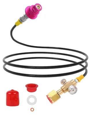 CO2-Adapter Hochdruckschlauch 1,5 m mit Manometer, für Duo/QC/Terra