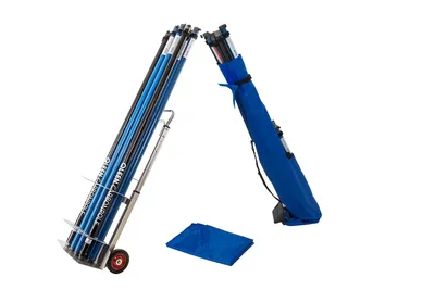 Produktbild von Stangenwagen zur sicheren Aufbewahrung und zum Transport von 11x Ø 50 mm oder 14x Ø 42 mm Stangen