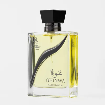 Productafbeelding van Alásrar Ghinwa Eau de Parfum, uniseks: Passievrucht, amber, kardemom, patchouli, vanille, oud, leer