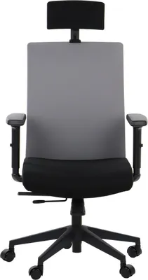 Obrázek produktu pro Otočná ergonomická kancelářská židle RIVERTON F/H, nastavitelné područky, opěrka hlavy, posuvný sedák (předozadní), černá/šedá