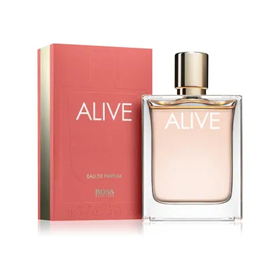 A perfume bottle and its box are displayed against a white background.