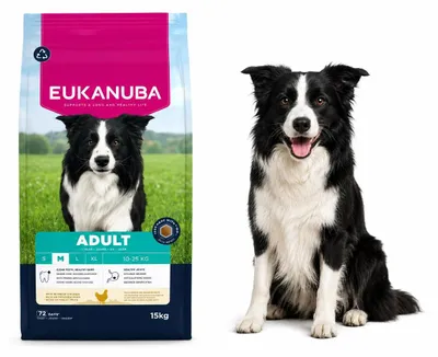 Produktbild von Eukanuba Hundefutter mit frischem Huhn für mittelgroße Rassen, 15 kg