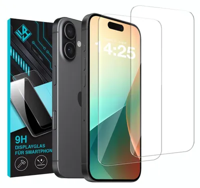 Produktbild von 2x 9H Schutzglas Displayschutzfolie für Apple iPhone 17 Displayglas Displayschutz Glas Panzerfolie Schutzglasfolie