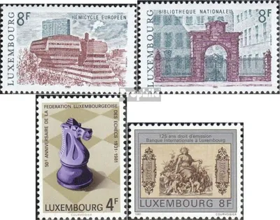 Produktbild von Briefmarken Luxemburg 1981 Mi 1029-1030,1033,1034 (kompl.Ausg.) postfrisch Sondermarken
