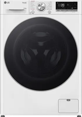 Produktbild von LG F964R71WRST, Frontlader, Freistehend, Weiß, Links, Schwarz, Schwarz