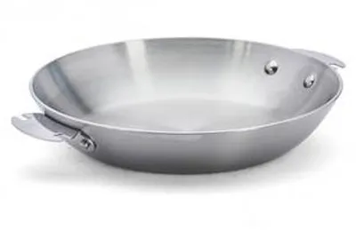 Image de Poêle à frire De Buyer en acier inoxydable 24 cm Alchimy LOQY - Poignées amovibles, passe au four, compatible avec l'induction