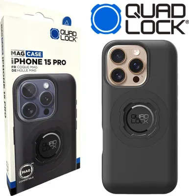 Produktbild von QUAD LOCK MAG Case Handy Schutz Hülle Halter passend für iPhone 15 Pro