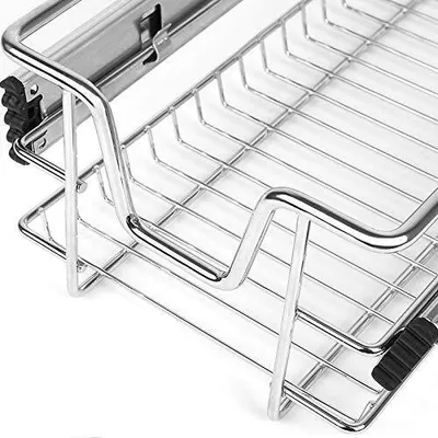 Produktbild von TWOLIIN 4x Küchenschublade Teleskopschublade 30cm - Küchenschrank Schrankauszug Schlafzimmerschränke Korbauszug vollauszug (30cm)