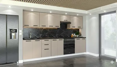 Produktbild von ULWEHOME Küchenmöbel Küchenmöbel-Set Küche Milan 320 cm | Unterschrank - Regal - Arbeitsplatte - Küchenzeile - neue Küche | KASZMIR 3,2 m