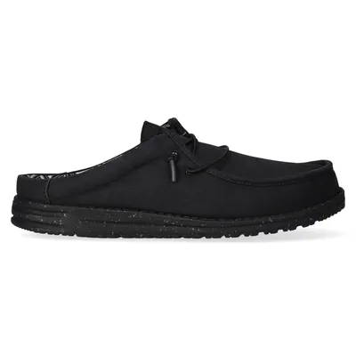 Produktbild von HEYDUDE Wally Slip Canvas Herren Slippers Black/Black Größe 48
