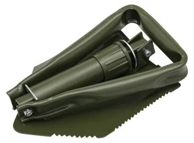 Image de Pelle et houe pliables multifonctionnelles à dents en dents de scie, 23,5/58 cm