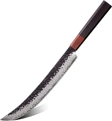 Produktbild von Damast Küchenmesser Aokami Slicer - Präzises Schneiden in Braun KP37381