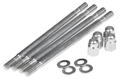 Immagine prodotto di Kit di perni di fissaggio Polini, con dadi M7, lunghezza 123 mm, confezione da 4 pezzi, compatibile con Yamaha Aerox 50 dal 1999 in poi