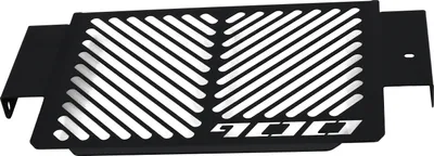 Produktbild von ZIEGER Kühlerabdeckung kompatibel mit Yamaha MT-09 Logo schwarz