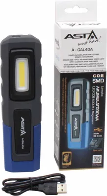 Immagine prodotto di Luce LED COB, magnetica ricaricabile, luce LED lampada per officina, casa, 600 lm Asta