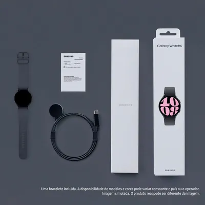 Image de Samsung Galaxy Watch6 44 mm Numérique Écran tactile Graphite
