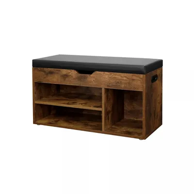 Obrázok produktu pre In And OutdoorMatch Schoenenbank Deluxe Eliezer - S opierkou - Polovičná lavica - 80 x 30 x 44 cm