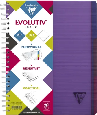 Produktbild von Clairefontaine 329156C, Muster, Gemischte Farben, A4+, 90 g/m², Softcover, Universal