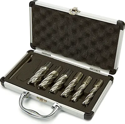 Image de Ensemble de forets à noyau extra longs, en HSS-cobalt, 7 pièces