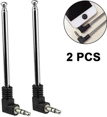 Obrázek produktu pro 3,5 mm FM rádiová teleskopická anténa pro mobilní telefony, Teenage Engineering OP-1 a další elektronické výrobky, 3,5 mm připojení, FM rádiový přijímač