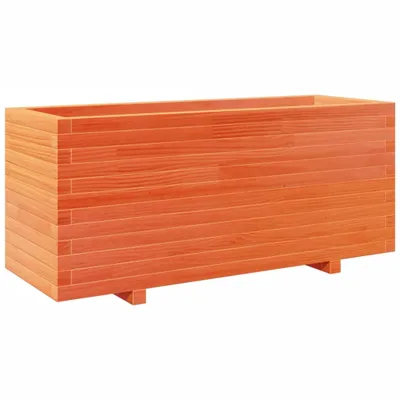 Immagine prodotto di Fioriera Giardino Marrone Cera 110x40x49,5 Legno Massello Pino