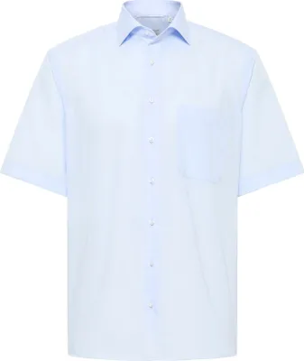 Produktbild von Eterna - Comfort Fit - Bügelfreies Herren Kurzarm Hemd mit Modern Kent Kragen in verschiedenen Farben (1100 K19K), Größe:42, Farbe:Blau (10)
