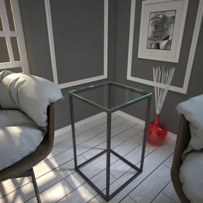 Immagine prodotto di Skye Decor, Pure - Glass, tavolino, antracite, 100 % MELAMINE COATED SLIPBOARD, 35 x 35 x 62 cm