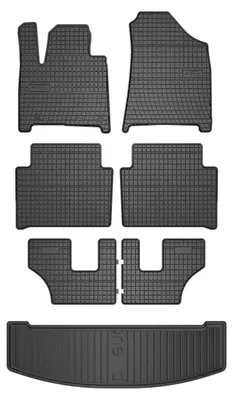 Obrázok produktu pre Gumové autokoberce SolidPRO + vaňa kufra DryZone pre: Hyundai Santa Fe V 2023- SUV 7 ks
