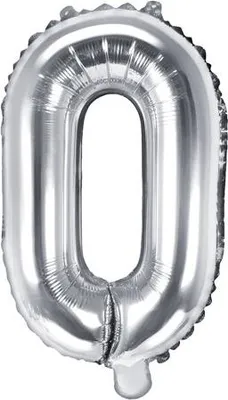 Obrázok produktu pre Fóliový balón písmeno "O", 35 cm, strieborný (1 balenie / 50 kusov)